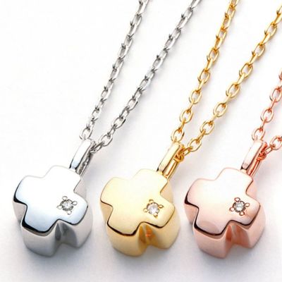 遺骨ペンダント Soul Jewelry　グリーククロス　K10　イエローゴールド・ホワイトゴールド・ローズゴールドから選べます